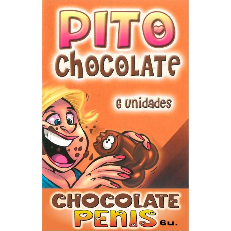 DIABLO PICANTE - CAIXA DE 6 CHOCOLATES EM FORMA DE PÊNIS