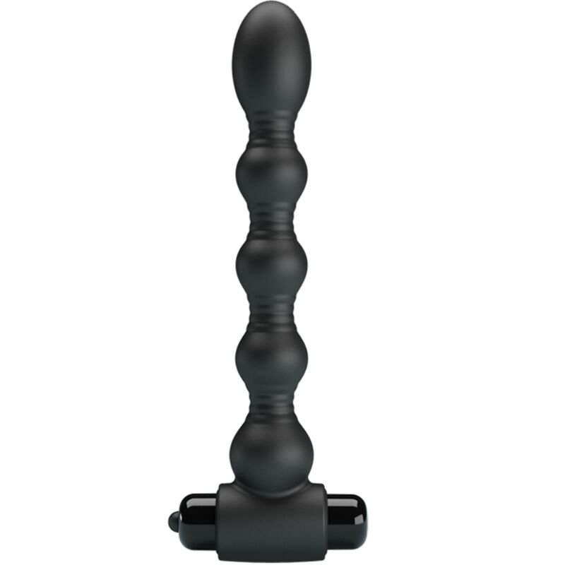 PRETTY LOVE - LYNN SILICONE ANAL PLUG 10 VIBRATIONS BLACK