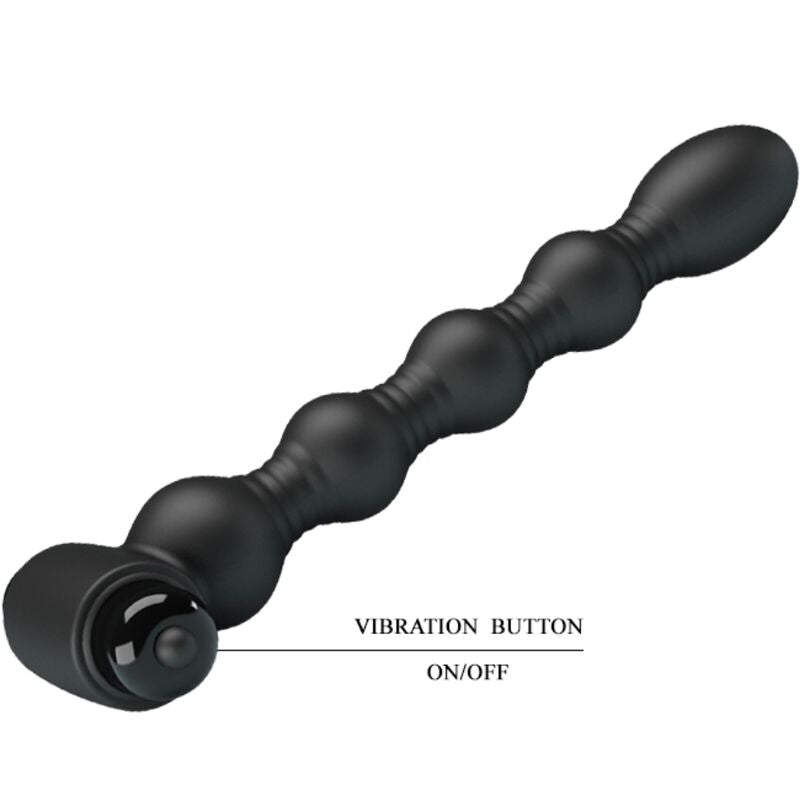 PRETTY LOVE - LYNN SILICONE ANAL PLUG 10 VIBRAÇÕES PRETO