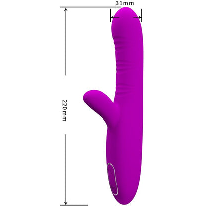 PRETTY LOVE - ANGELIQUE MULTIFUNÇÕES VIBRADOR + ESTIMULADOR DE CLITÓRIS ROXO