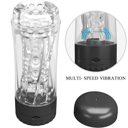 PRETTY LOVE - TAMARA MASTURBADOR MASCULINO MULTI-VELOCIDADE VIBRADOR PRETO