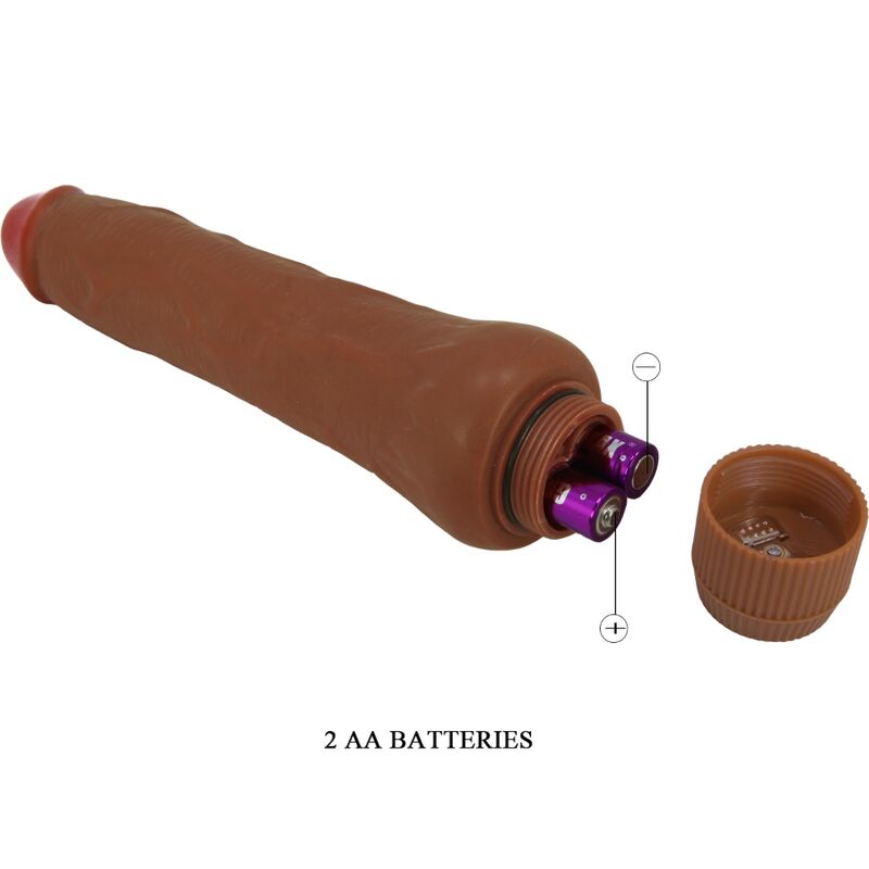 BAILE - VIBRADOR REALISTA DRYAD 25 CM MULATO