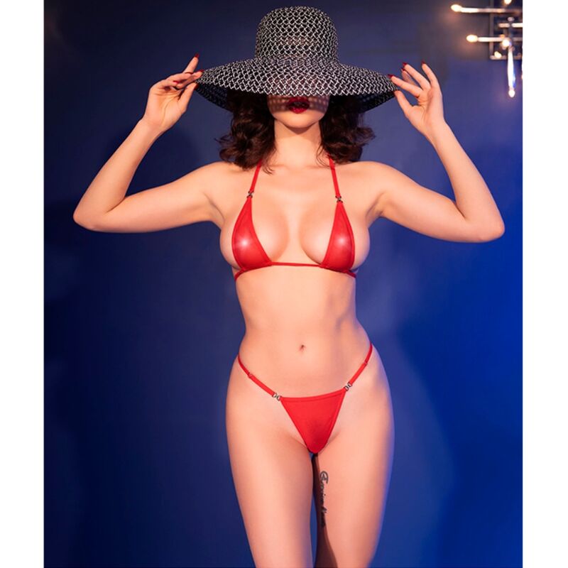 CHILIROSE - CR 4840 MICRO BIQUINI VERMELHO S/M