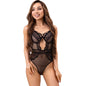 LIVCO CORSETTI FASHION - PAULA LC 20209 BODY COM DECORAÇÕES DE RENDA PRETO S/M