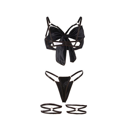 SUBBLIME - 955199 CONJUNTO DE SUTIÃ COM LAÇO PRETO AJUSTÁVEL S/M