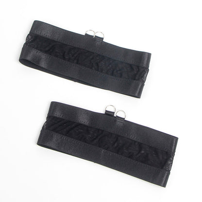 SUBBLIME - 955243 SUTIÃ BONDAGE PRETO COM CONJUNTO DE LIGA L/XL