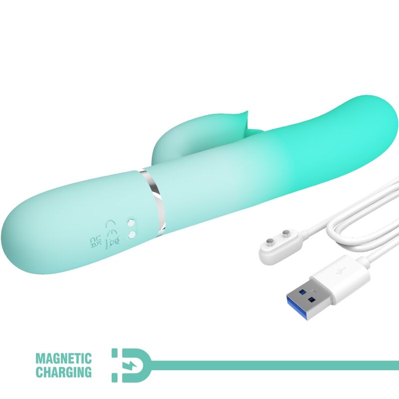 PRETTY LOVE - GIGI MULTIFUNCIONAL COELHO VIBRADOR AQUA VERDE