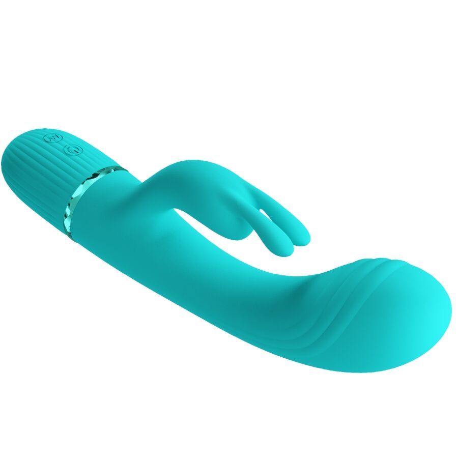PRETTY LOVE - SCOCCO VIBRADOR COELHO TURQUESA