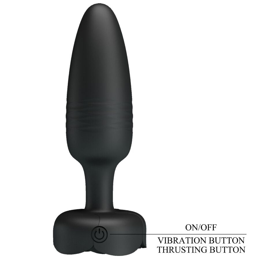 PRETTY LOVE - TARION ANAL PLUG COM LUZ LED PRETO 12,5 CM