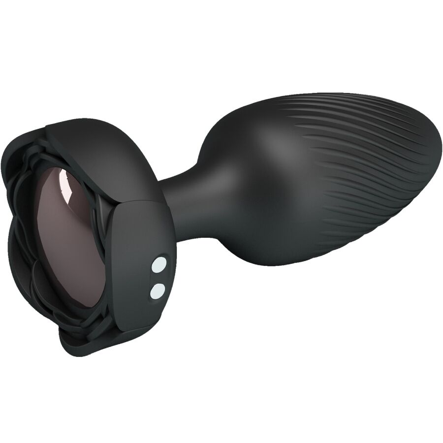 PRETTY LOVE - VARIAN ANAL PLUG COM LUZ LED PRETO 10,8 CM