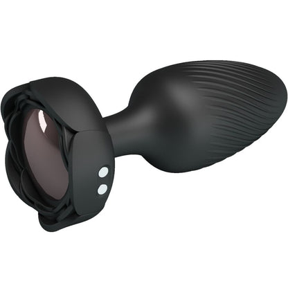 PRETTY LOVE - VARIAN ANAL PLUG COM LUZ LED PRETO 10,8 CM