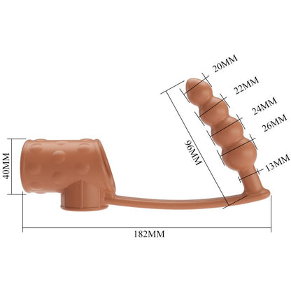 PRETTY LOVE - MANGA PARA PÊNIS COM PLUG ANAL NATURAL