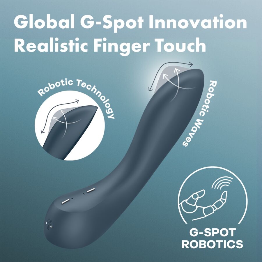 SATISFYER - G-SPOT WAVE 4 12 VIBRAÇÕES PROGRAMA VIBRADOR CINZA ESCURO