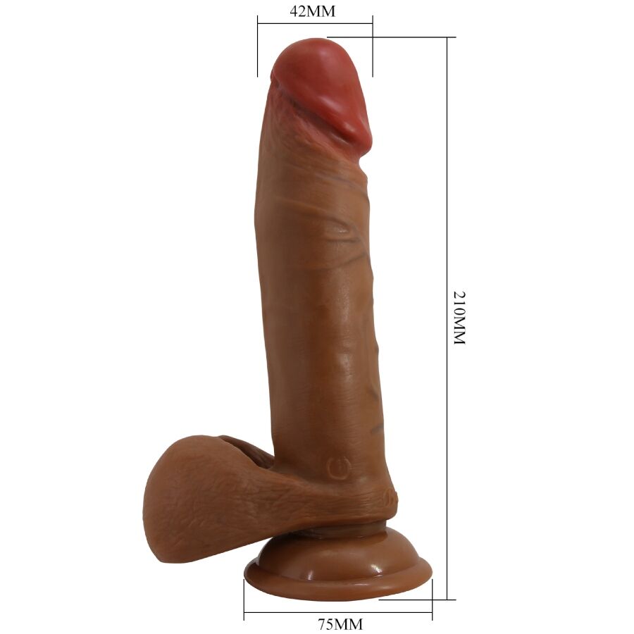 BAILE - ABEL DILDO REALISTA 21 CM MULATO