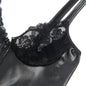 SUBBLIME - 957568 VESTIDO DE COURO COM ZÍPER PRETO S/M