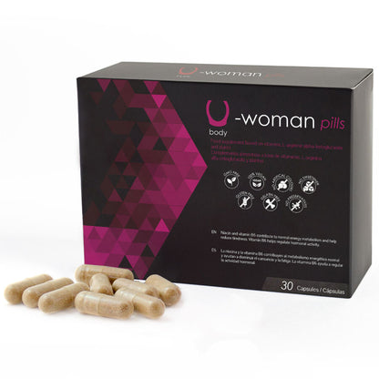 500 COSMETICS - U-WOMAN AUMENTA A LIBIDO FEMININA - 30 CÁPSULAS
