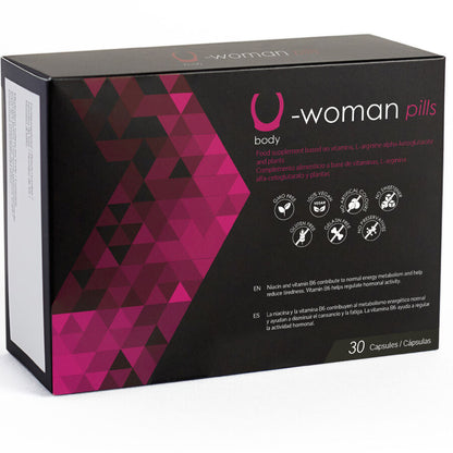 500 COSMETICS - U-WOMAN AUMENTA A LIBIDO FEMININA - 30 CÁPSULAS
