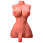 XISE - LINDO LADY BOY TORSO FEMININO COM DILDO COM VIBRAÇÃO E IMPULSÃO 49 CM