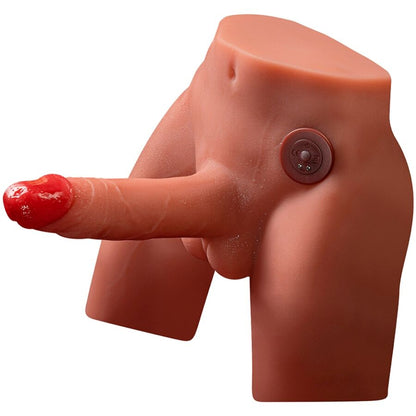 XISE - JASON DILDO REALISTA MASTURBADOR COM IMPULSO E VIBRAÇÃO 17 CM