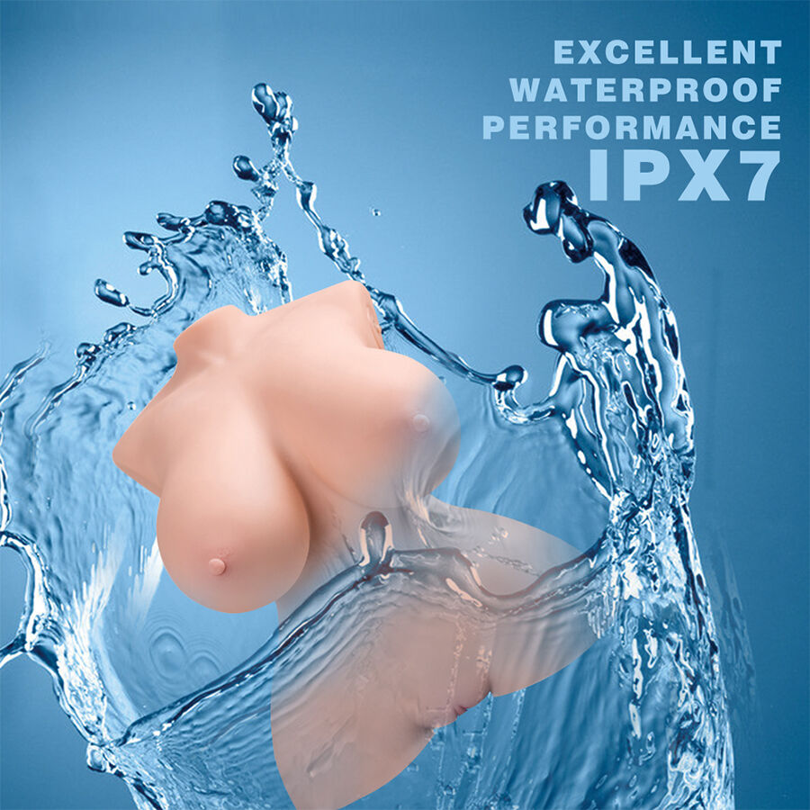 XISE - PEQUENO TORSO REALISTA COM VIBRAÇÃO FEMININA 40 CM