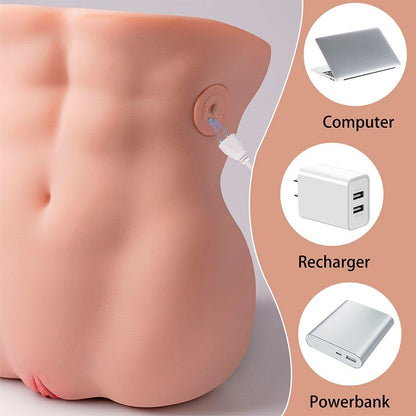 XISE - LYDIA MASTURBADOR VAGINAL FEMININO COM FUNÇÃO DE IMPULSO 25 CM