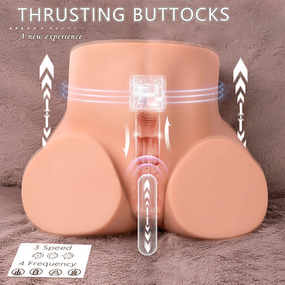 XISE - ETHEL THRUSTING MASTURBADOR VAGINA REALISTA COM VIBRAÇÃO MULTI-POSIÇÕES