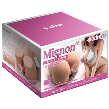 XISE - MIGNON MASTURBADOR COM VAGINA REALISTA E VIBRAÇÃO, COM CONTROLE REMOTO, 6 KG