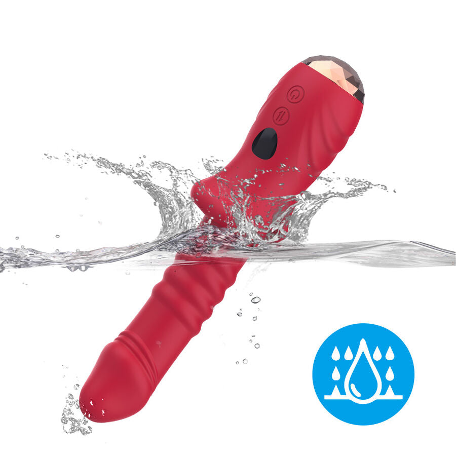 ARMONY - POINT A ESTIMULANTE VIBRADOR DILDO VERMELHO