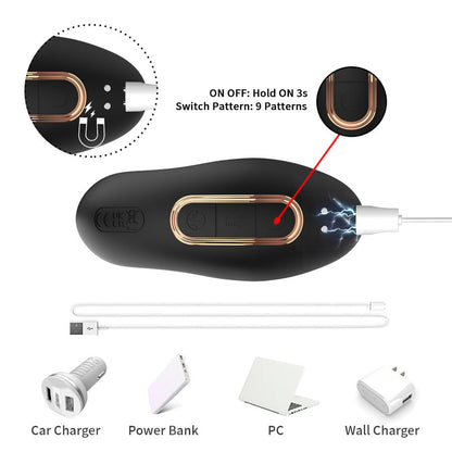 ARMONY - VIBRADOR ANAL DE PRÓSTATA CONTROLE REMOTO PRETO