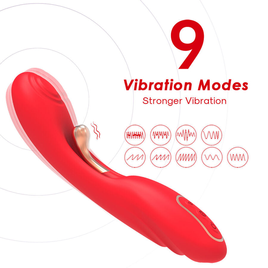 ARMONY - VIBRADOR COM LÍNGUA OSCILANTE VERMELHO