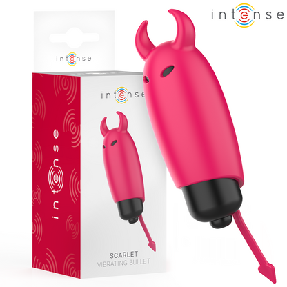 INTENSE - BALA VIBRATÓRIA ESCARLATE DEMÔNIO VERMELHO 9,3 X 2,4 CM