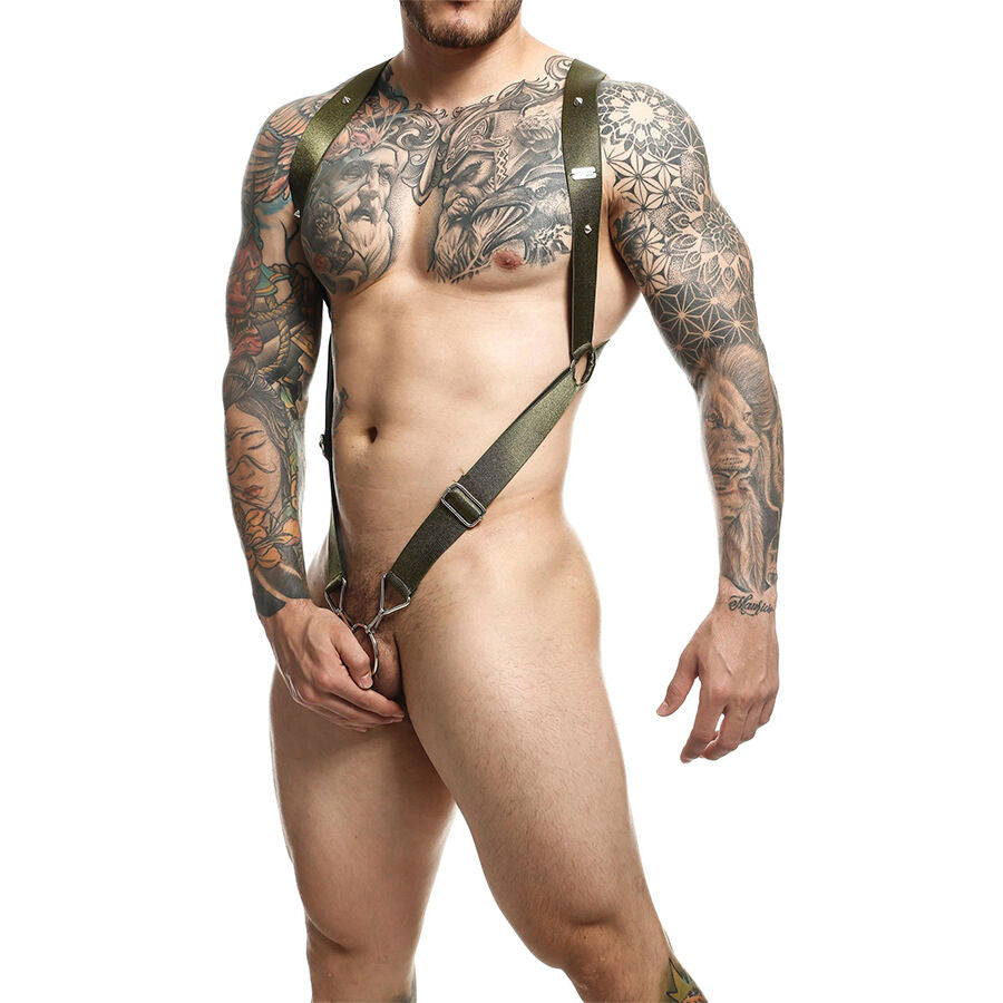MOB - DNGEON CROSS BACK HARNESS VERDE TAMANHO ÚNICO