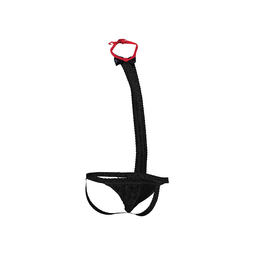 MOB - SMOKING COM TANGA DE RENDA TAMANHO P/M