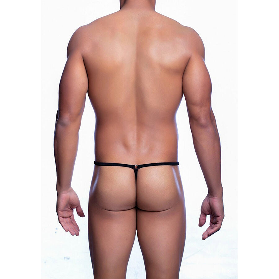 MOB - TANGA PRETA EM FORMATO DE LÁGRIMAS TAMANHO L/XL