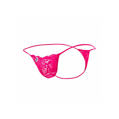 MOB - TANGA DE RENDA ROSA TAMANHO L/XL