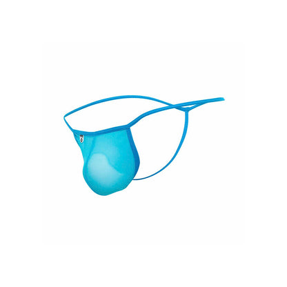 MOB - TANGA TRANSPARENTE EM FORMATO T AQUA TAMANHO L/XL