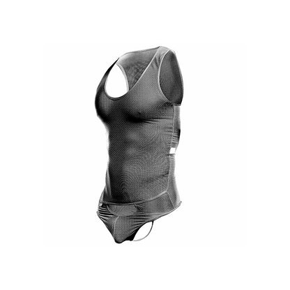 MOB - BODYSHEER PRETO TRANSPARENTE TAMANHO P/M