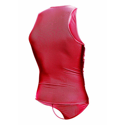 MOB - BODYSHEER VERMELHO TRANSPARENTE TAMANHO L/XL