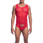 MOB - BODYSHEER VERMELHO TRANSPARENTE TAMANHO L/XL