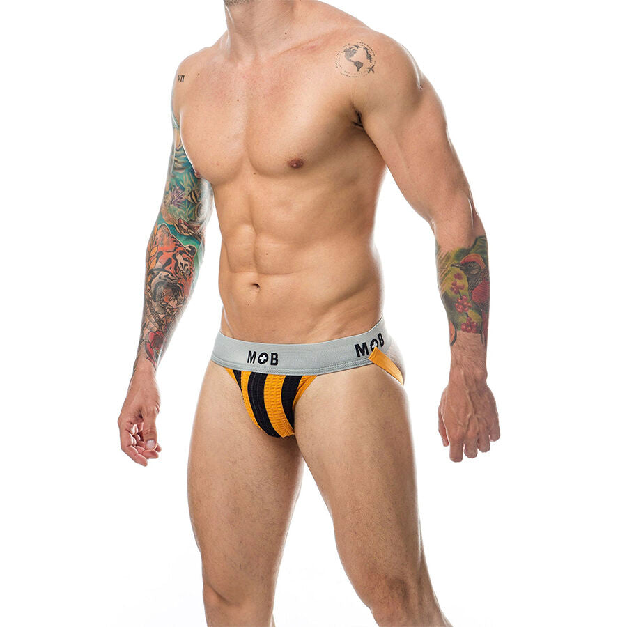 MOB - CALÇA CLASSIC JOCK STRIPE LARANJA TAMANHO M