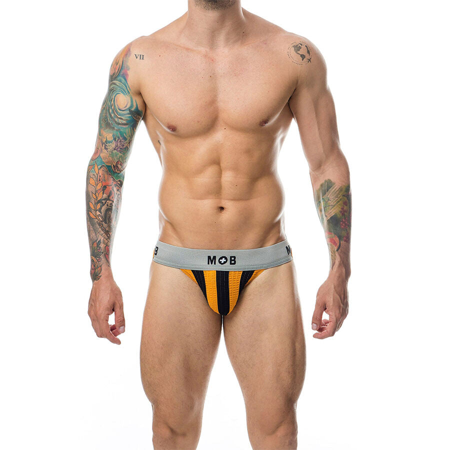 MOB - CALÇA CLASSIC JOCK STRIPE LARANJA TAMANHO G