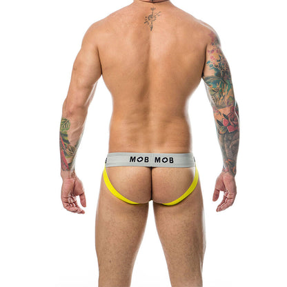 MOB - CALÇA JOKE CLÁSSICA COM LISTRAS AMARELA TAMANHO XL