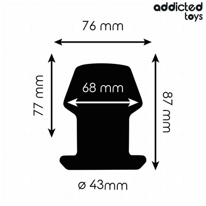 ADDICTED TOYS - PLUG ANAL EXTREMO OCO TAMANHO M 8,7 CM