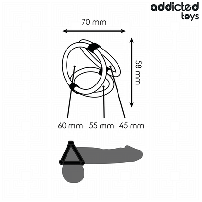 ADDICTED TOYS - ANEL TRIPLO PARA O PÊNIS