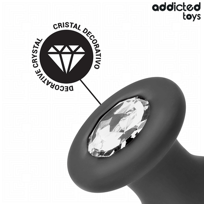 ADDICTED TOYS - PLUG ANAL COM JOIA TAMANHO L 12,6 CM