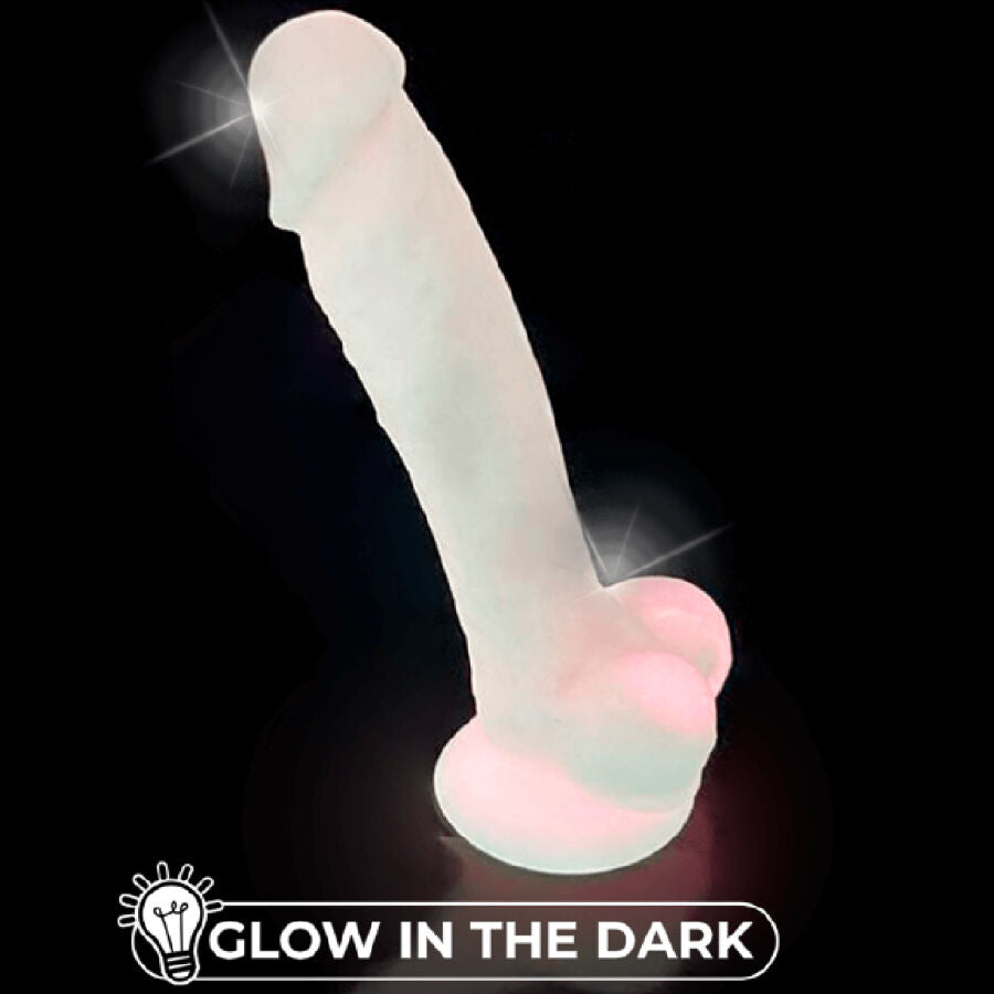 SILEXD - MODELO 1 PÊNIS REALISTA PREMIUM SILICONE SILEXPAN ROSA FLUORESCENTE 17,5 CM