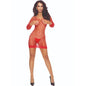 PASSION - BS108 BODYSTOCKING GRID VERMELHO