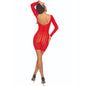 PASSION - BS110 BODYSTOCKING PONTOS VERMELHOS