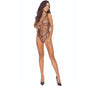 PASSION - BS114 BLACK GRID BODYSTOCKING