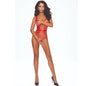 PASSION - BS115 BODYSTOCKING GRID VERMELHO